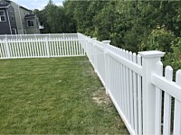 <b>4 foot high Contemporary Straight Top Vinyl Picket Fence</b>